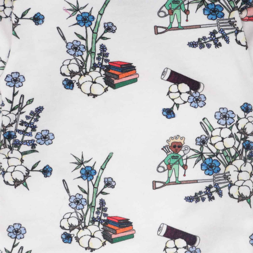 Floral White Baby Onesie