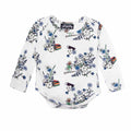 Floral White Baby Onesie