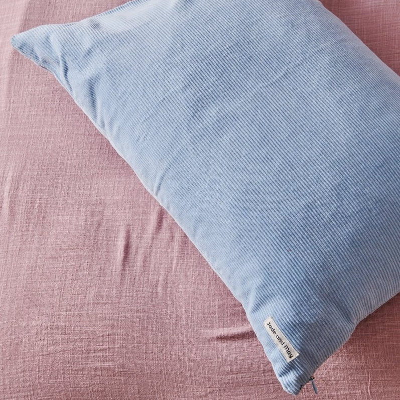 Colourful Cushion - Baby Blue Cord