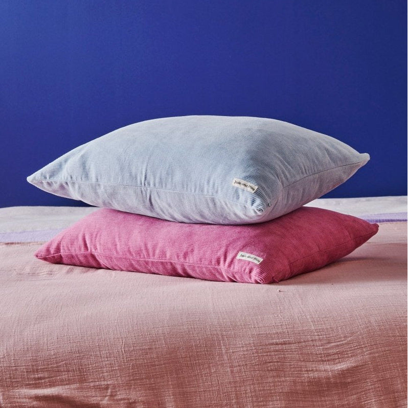 Colourful Cushion - Baby Blue Cord