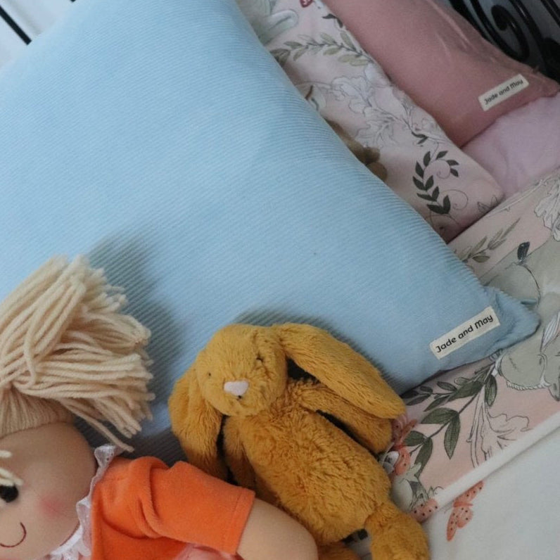 Colourful Cushion - Baby Blue Cord